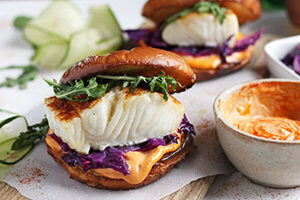 Blackened Fish Burger with Sriracha Mayo Thumb